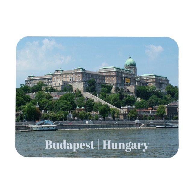 Íman Ímã feito sob encomenda 1 do texto de Budapest (Horizontal)
