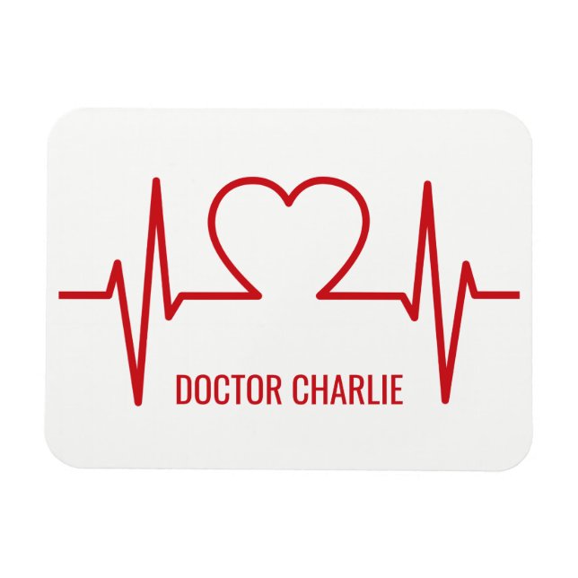 Íman Ímã feito sob encomenda do nome & da ocupação do (Horizontal)