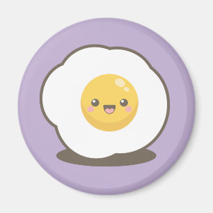 Íman Ímã feliz bonito do ovo frito de Kawaii