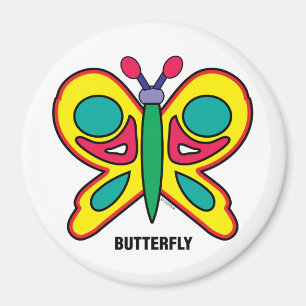 Íman Ímã feliz da borboleta dos miúdos