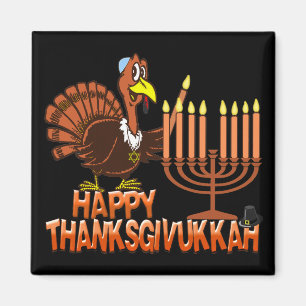Íman Ímã feliz de Thanksgivukkah Thankgiving Hanukkah