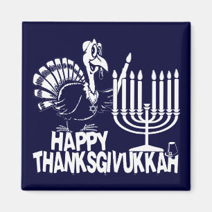 Íman Ímã feliz de Thanksgivukkah Thankgiving Hanukkah