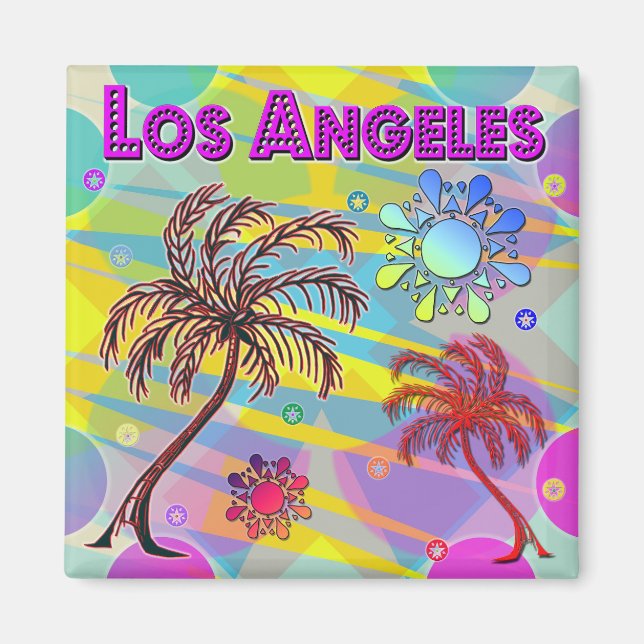 Íman Ímã Feliz e Esperança de Los Angeles (Frente)