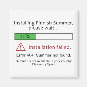 Íman Ímã finlandês engraçado do verão