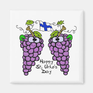 Íman Ímã finlandês patriótico das uvas