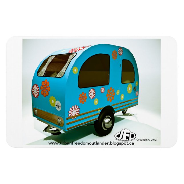 Íman Ímã Flexi Premium do Mini Bike Camper (Horizontal)