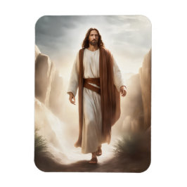 Íman Ímã Flexível 7,5x10cm Senhor Jesus Andando