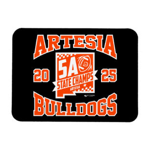 Íman Ímã Flexível com Logo dos Artesia Bulldogs Campeõe