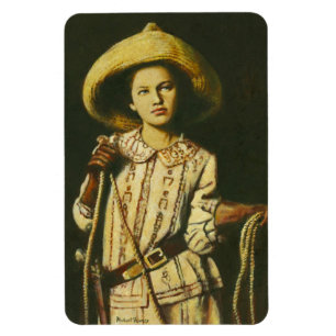 Íman Ímã flexível da vaqueira do vintage