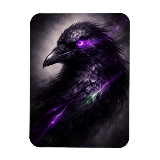 Íman Ímã Flexível Dark Bloom Raven (Vertical)