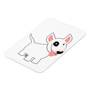 Íman Ímã flexível de bull terrier dos desenhos anima