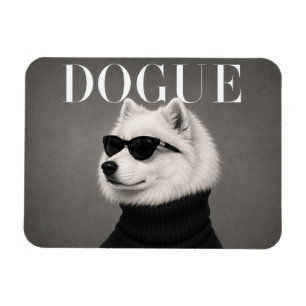 Íman Ímã Flexível de Cachorro Samoyed de Luxo em Moda