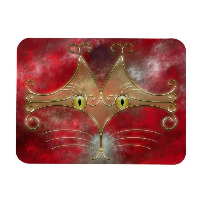 Íman Ímã flexível de olhos de gato (Horizontal)