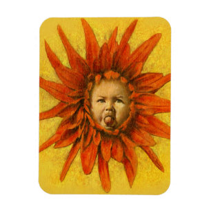 Íman Ímã flexível do bebê engraçado da flor