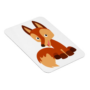 Íman Ímã flexível do Fox dos desenhos animados astut