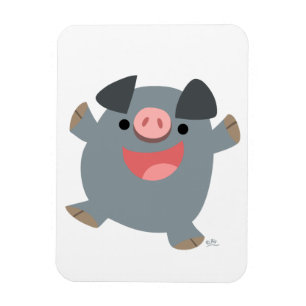 Íman Ímã flexível do porco Bouncy bonito dos desenho
