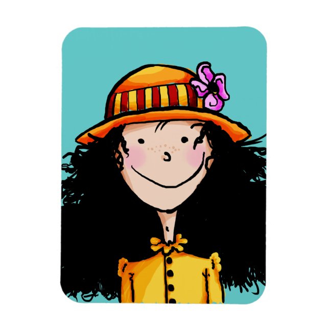 Íman Ímã Flexível, Garota de Verão (Vertical)