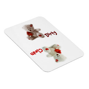 Íman Ímã flexível limpo sujo do urso de ursinho