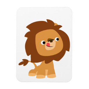Íman Ímã Flexível Lion De Cartoon Ganancioso Bonito
