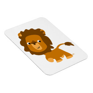 Íman Ímã flexível Lion de conteúdo de desenho em forma