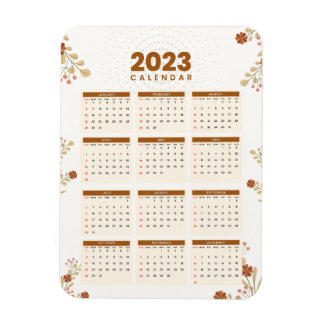 Íman Ímã Flexível MINI CALENDAR 2023