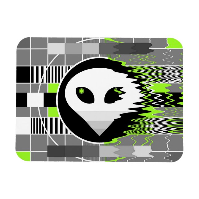 Íman ímã flexível para TV alienígena (Horizontal)
