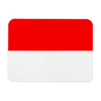 Imã flexível patriótica com bandeira da Indonésia