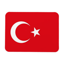Íman Imã flexível patriótica com bandeira da Turquia