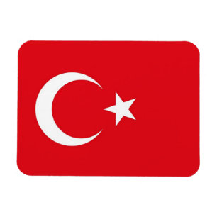 Íman Imã flexível patriótica com bandeira da Turquia