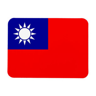 Íman Imã flexível Patriótica com bandeira de Taiwan