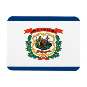 Íman Ímã flexível patriótico, bandeira de West Virg
