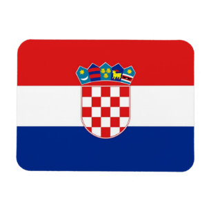 Íman Imã flexível patriótico com bandeira da Croáci