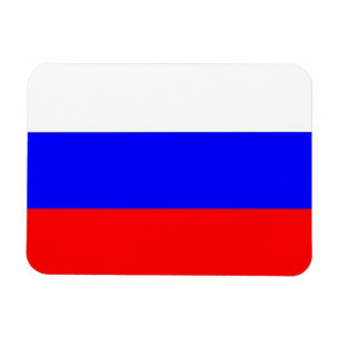 Íman Imã flexível patriótico com bandeira da Rússia