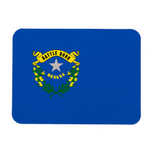 Íman Ímã flexível patriótico com bandeira de Nevada