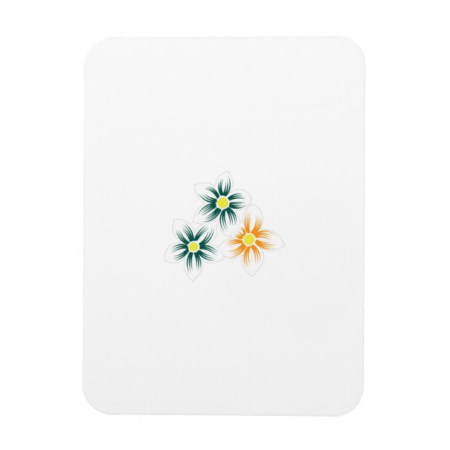 Íman Ímã Floral | Charme Vibrante | Presente de Decoraç (Vertical)