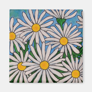 Íman Ímã floral Funky da margarida