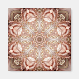 Íman Ímã Floral Laranja Pêssego Elegante