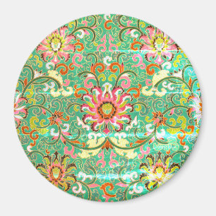 Íman Ímã floral oriental antigo