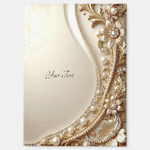 Ímã Floral Ornamentado Dourado Elegante