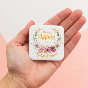 Íman Ímã Floral Personalizado Feliz Dia das Mães