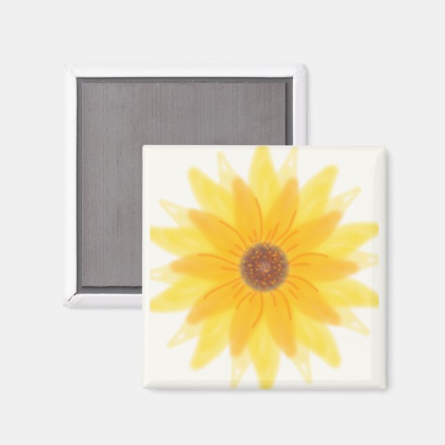 Íman Ímã Floral Sunshine Bloom (Front/Back)