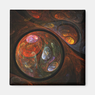 Íman Ímã fluido do quadrado da arte abstracta da
