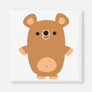 Íman Ímã forte bonito do urso dos desenhos animados