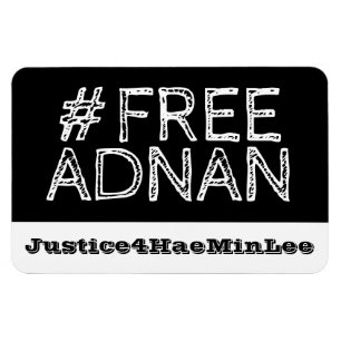 Íman Ímã #FreeAdnan do carro do quadro