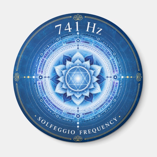 Íman Ímã Frequência Solfeggio 741 Hz (Frente)