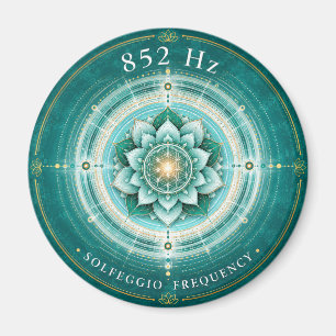 Íman Ímã Frequência Solfeggio 852 Hz   Flor da Vida
