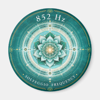 Íman Ímã Frequência Solfeggio 852 Hz | Flor da Vida