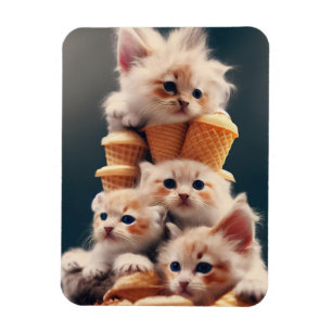 Íman ímã gatinhos e sorvetes