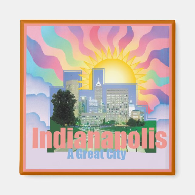 Íman Ímã INDIANAPOLIS (Frente)