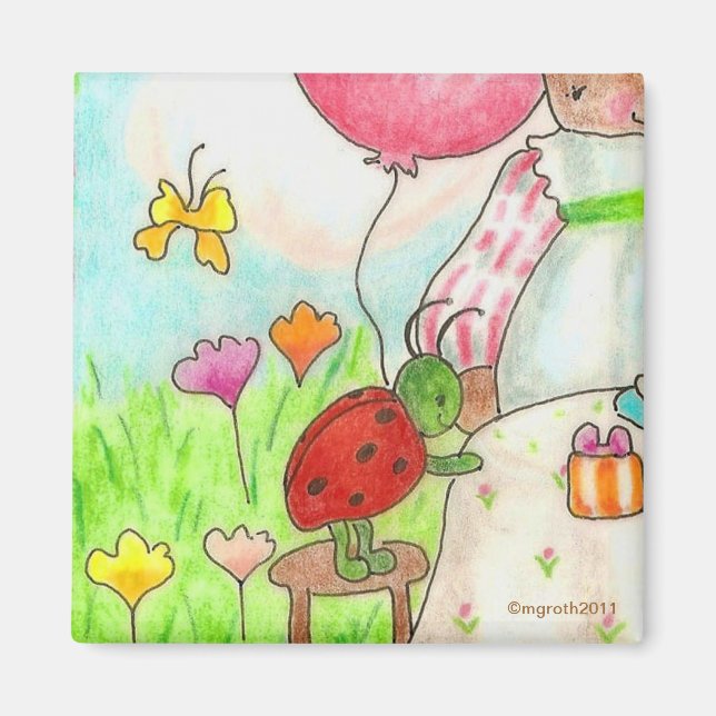 Íman ímã inseto de festas (Frente)